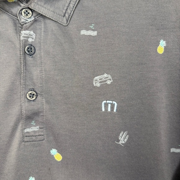 Travis Mathew Happy Thoughts Golf Polo Mens Size Large GUC - Picture 4 of 7